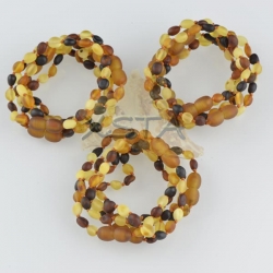 Teething amber bracelet raw olive Teething amber bracelet raw olive